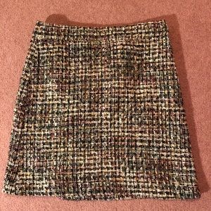 Sparkly Ann Taylor Tweed Pencil Skirt Size 6